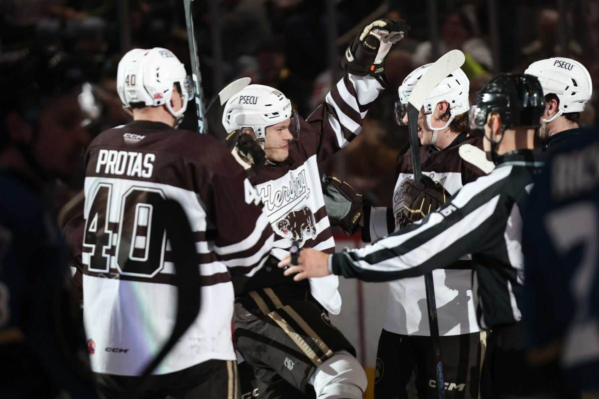 Ivan Miroshnichenko scores twice, including OTGWG, to give Hershey 4-3 victory over Utica: ‘My first overtime goal here – good moment’