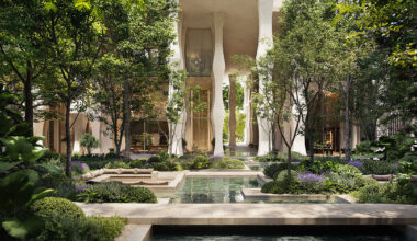 herzog & de meuron unveils lush tower with aman group