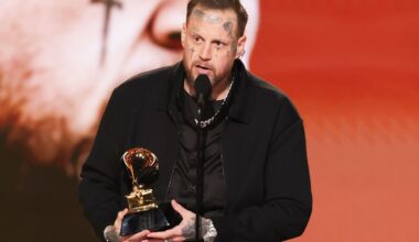 Jelly Roll Tearfully Accepts 2026 Grammy as He Says Wife Bunnie Xo Saved His Life