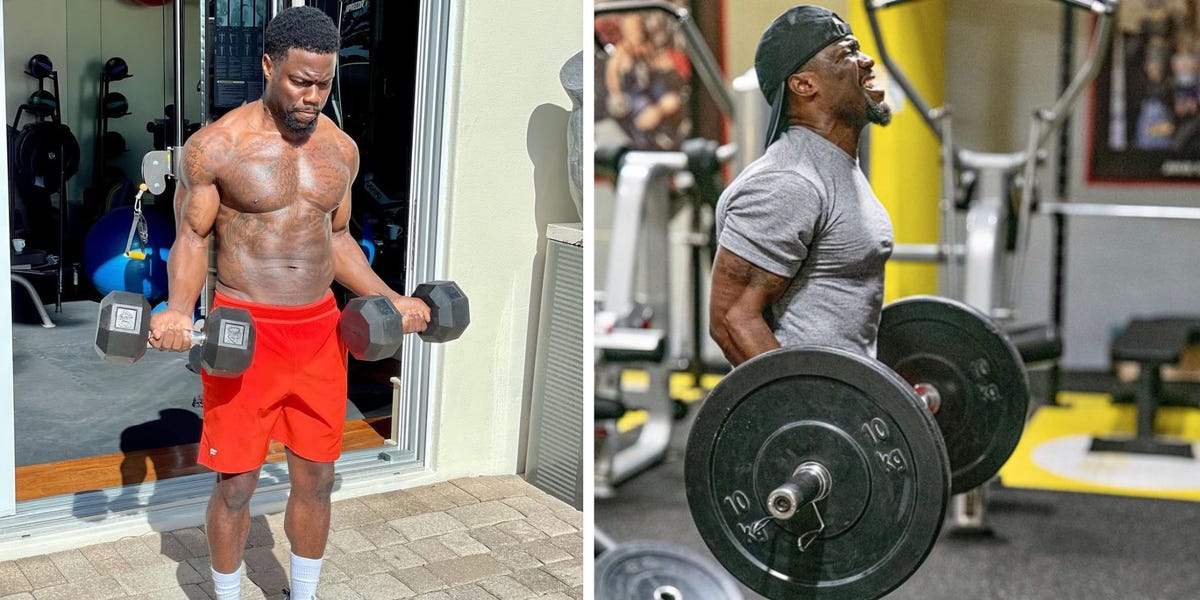 Kevin Hart’s 6-Day Barbell Routine Keeps Him Jacked in His 40s