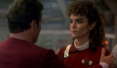 Admiral Kirk Asks Saavik About Spock's Baby