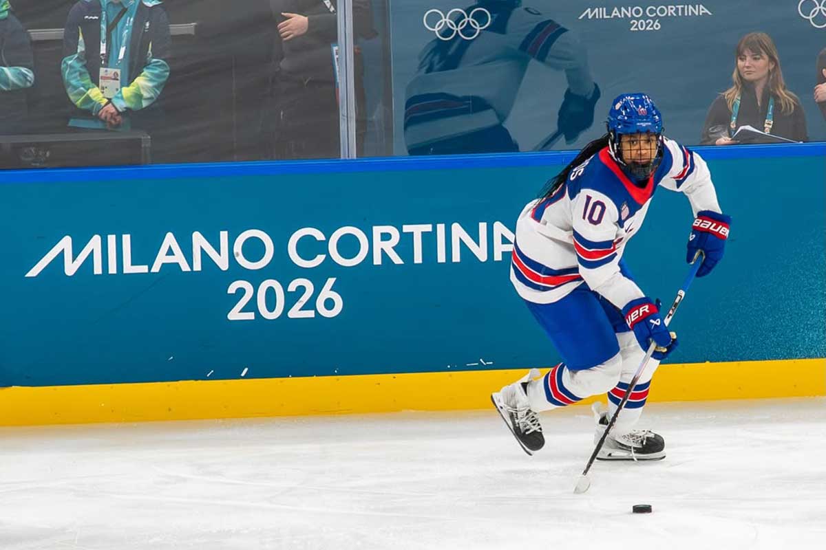Laila Edwards, the first Black woman to win Olympic gold with Team USA women’s hockey, grew up idolizing Alex Ovechkin and has a ‘GR8’ tattoo on her ankle