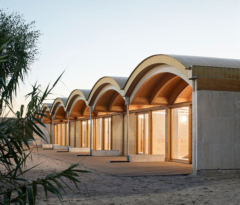 low-rise vaults trace undulating roofline of nursery school in mallorca by BOS arquitectes