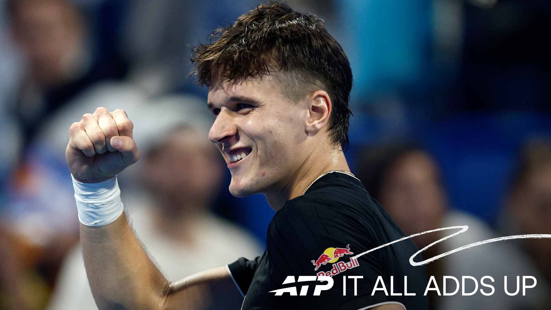 Jakub Mensik owns a 9-9 record vs. Top-10 players, according to the Infosys ATP Win/Loss Index. 