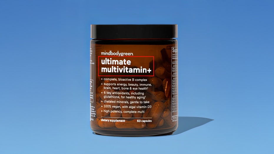 A bottle of multivitamins.