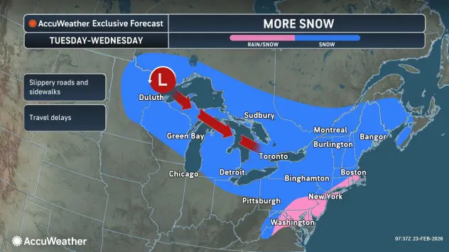 WNY on outskirts of massive nor'easter storm