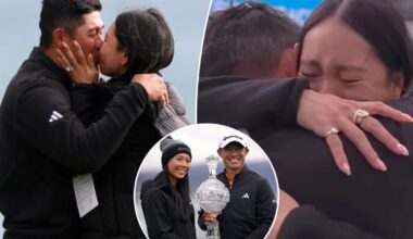 Collin Morikawa's wife brought to tears after Pebble Beach Pro-am win