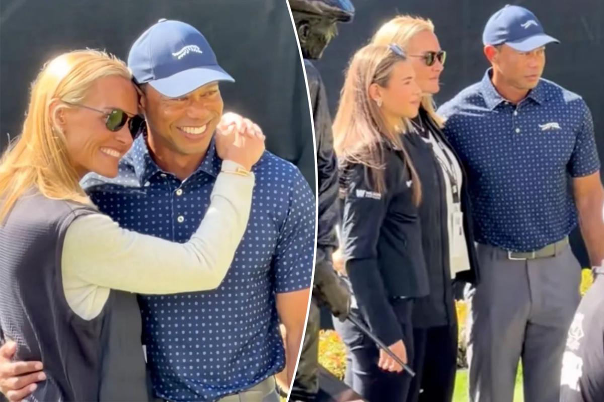 Tiger Woods cozies up to Vanessa Trump at Genesis Invitational: video
