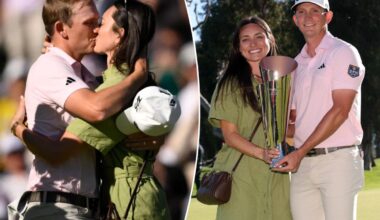 Jacob Bridgeman celebrates first $4 million PGA Tour win with wife