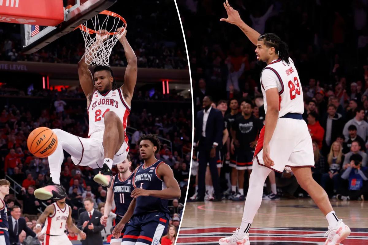St. John's rolls past No. 3 UConn for statement Big East win