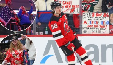 Jack Hughes' Olympic gold-medal celebration returns to New Jersey