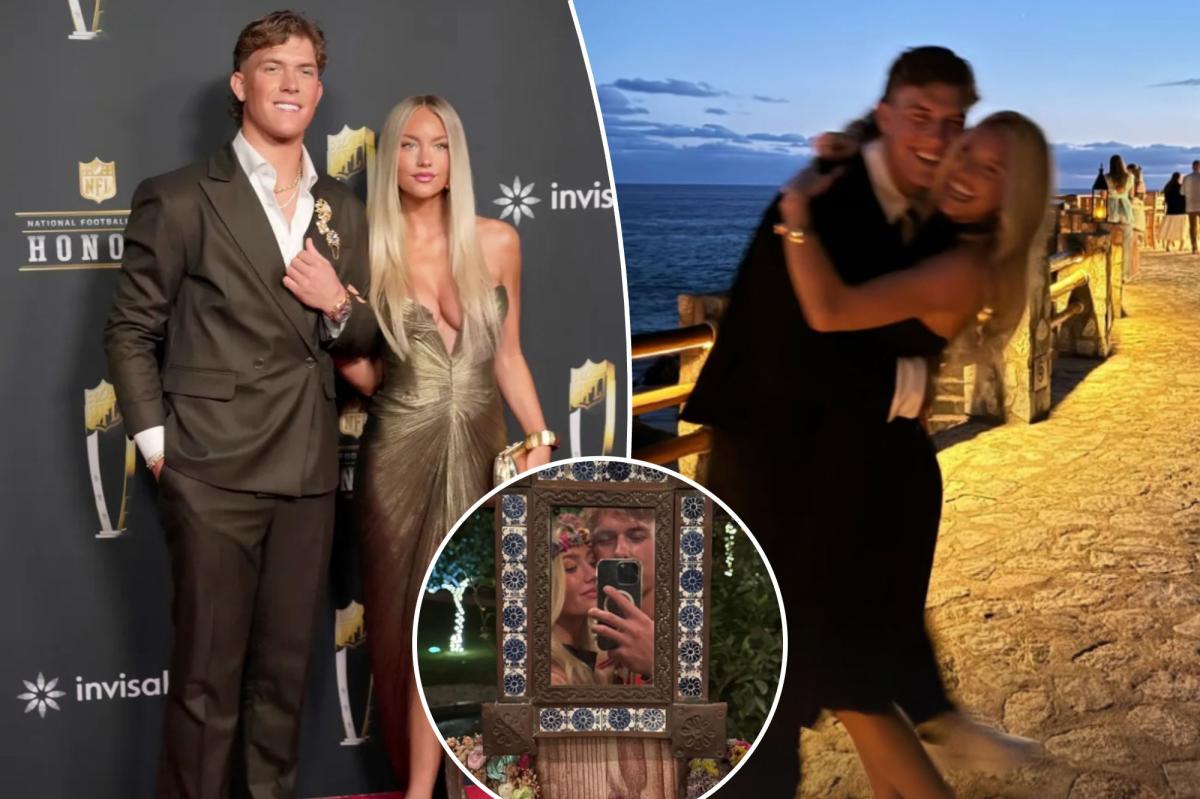 Jaxson Dart celebrates Valentine's Day with Marissa Ayers