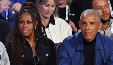 Barack & Michelle Obama, Several More Celebs Check Out NBA All-Star Game In Courtside Seats | 2 Chainz, Allen Iverson, Anthony Anderson, Charlie Puth, Chris Ivery, Cookie Johnson, Damson Idris, Drederick Irving, Dwight Howard, Eboni Nichols, Ellen Pompeo, Eudoxie Mbouguiengue, fat joe, glorilla, Guy Fieri, Jennifer Hudson, Keegan-Michael Key, Kelly Rowland, Kyrie Irving, Lisa Leslie, Ludacris, Magic Johnson, Mark Cuban, Michael Rubin, NBA, Queen Latifah, Sarah McLachlan, Shaboozey, Spike Lee, Sports, Sterling K Brown, Teyana Taylor, Tim Weatherspoon, Vin Diesel | Celebrity News and Gossip | Entertainment, Photos and Videos