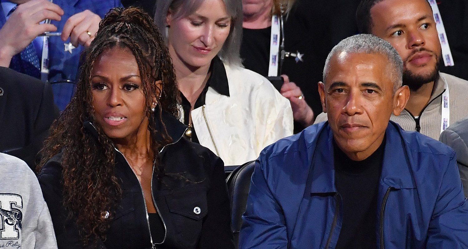 Barack & Michelle Obama, Several More Celebs Check Out NBA All-Star Game In Courtside Seats | 2 Chainz, Allen Iverson, Anthony Anderson, Charlie Puth, Chris Ivery, Cookie Johnson, Damson Idris, Drederick Irving, Dwight Howard, Eboni Nichols, Ellen Pompeo, Eudoxie Mbouguiengue, fat joe, glorilla, Guy Fieri, Jennifer Hudson, Keegan-Michael Key, Kelly Rowland, Kyrie Irving, Lisa Leslie, Ludacris, Magic Johnson, Mark Cuban, Michael Rubin, NBA, Queen Latifah, Sarah McLachlan, Shaboozey, Spike Lee, Sports, Sterling K Brown, Teyana Taylor, Tim Weatherspoon, Vin Diesel | Celebrity News and Gossip | Entertainment, Photos and Videos