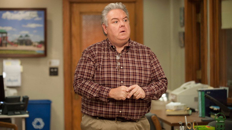 Jerry Gergich looking confused in Parks And Recreation