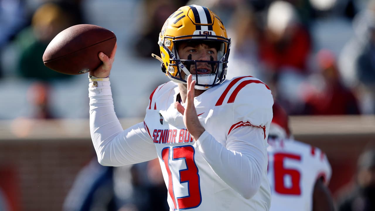 Garrett Nussmeier delivers MVP performance in NFL draft showcase