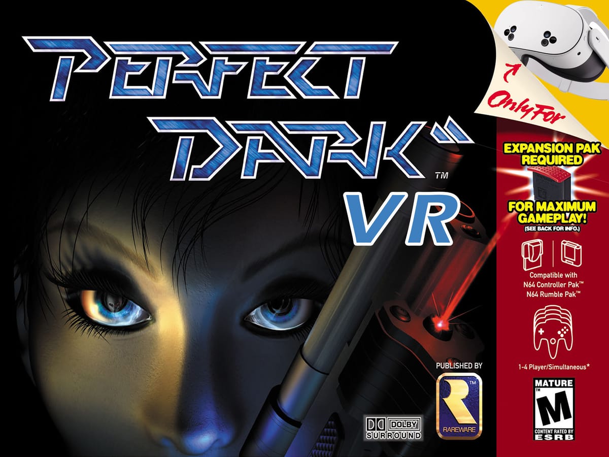 Fanmade Port of Nintendo 64 Classic Perfect Dark Running On Quest