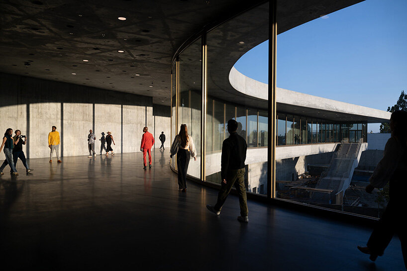 peter zumthor's fluid concrete david geffen galleries to open at LACMA in april 2026