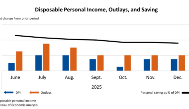 Disposable Personal Income, Outlays, and Saving