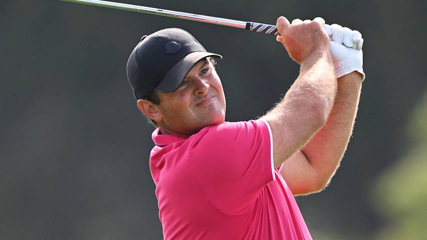 Patrick Reed takes the lead with a second-round 67 at the Qatar Masters on the DP World Tour. (Stuart Franklin/Getty Images)