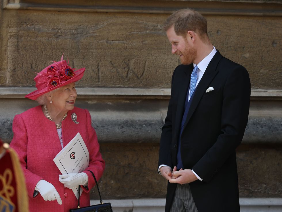 Prince Harry and Queen Elizabeth
