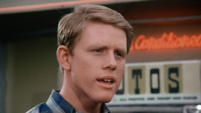 Richie Cunningham  in plaid shirt