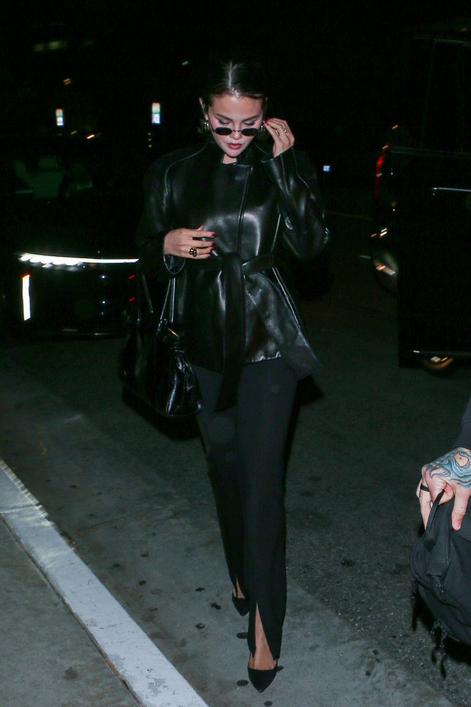 Selena Gomez
San Vicente bangalows party in Los Angeles. Selena Gomez, Brooks Nader and celebrities at the event in LA Saturday evening.