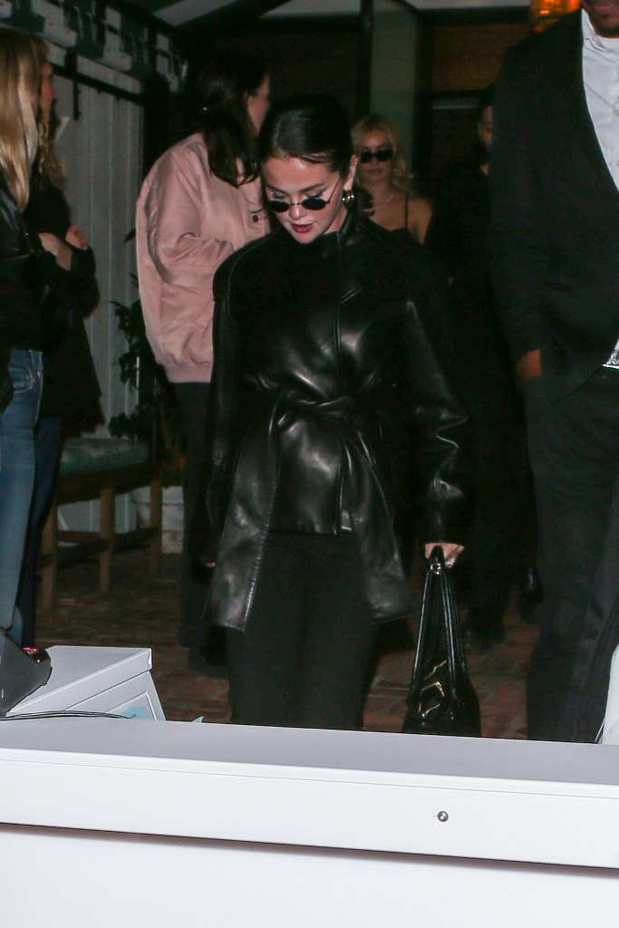 Selena Gomez
San Vicente bangalows party in Los Angeles. Selena Gomez, Brooks Nader and celebrities at the event in LA Saturday evening.