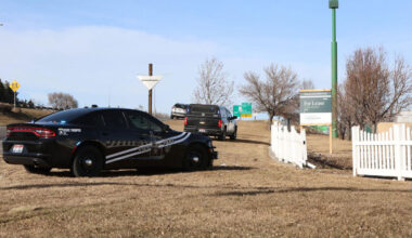 The scene of car crash.