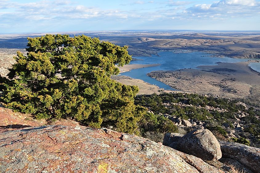Mt. Scott in the Wichita Mountains Wildlife Refuge, Oklahoma.