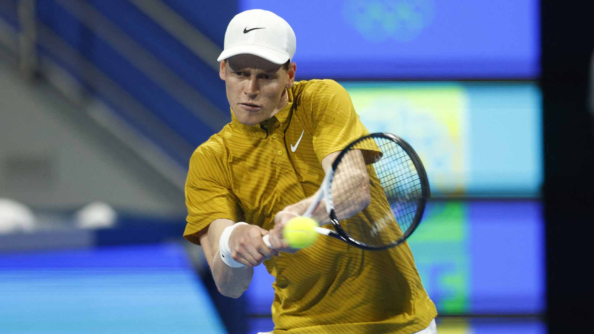 Jannik Sinner falls to Jakub Mensik in three sets Thursday in Doha.