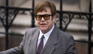 Sir Elton John leaves the Royal Courts of Justice in 2023 after an earlier hearing in the case. File pic: PA