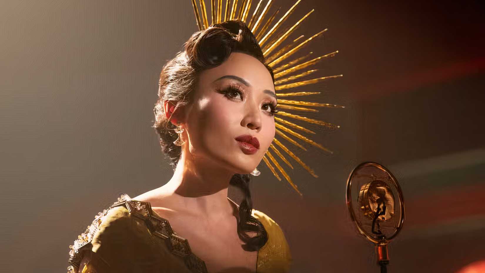 Li Jun Li looking glamorous in Prime Video's Spider-Noir series