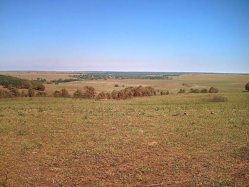 The Tallgrass Prairie Preserve, north of Pawhuska, in Osage County, Oklahoma