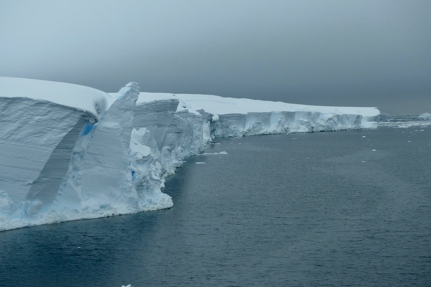 A view of the Thwaites Glacier in Antarctica.