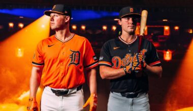 Detroit Tigers feature navy, orange in an official alternate uniform design