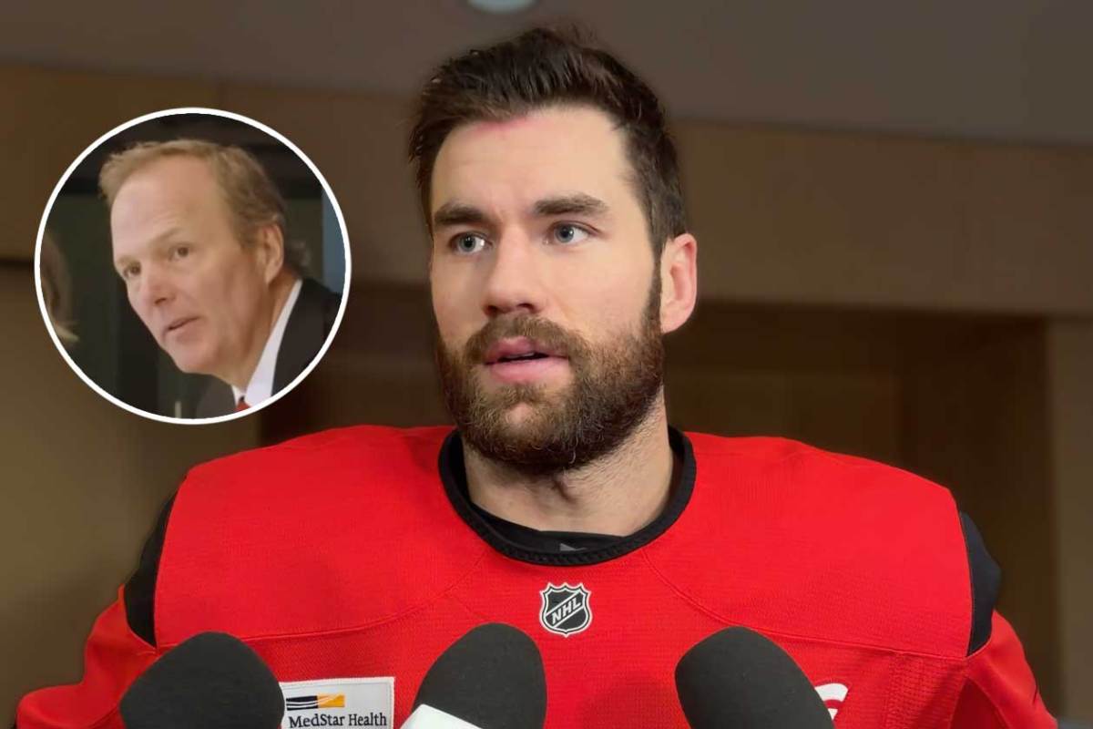 Jon Cooper gifted Tom Wilson a Team Canada-signed Italian hat after he notched a Gordie Howe Hat Trick in the Olympics