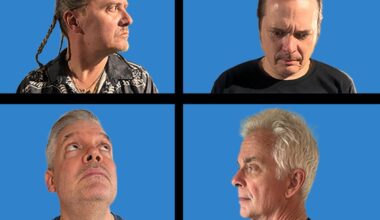 Promotional photo of Tomahawk in 2026 featuring guitarist Duane Denison, vocalist Mike Patton, drummer John Stanier, and bassist Trevor Dunn.