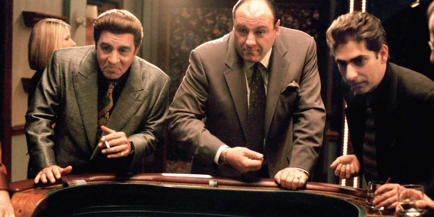 Tony at the casino in The Sopranos