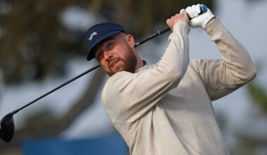 Travis Kelce Hits Fan with a Golf Ball During AT&T Pebble Beach Pro-Am | Travis Kelce | Celebrity News and Gossip | Entertainment, Photos and Videos