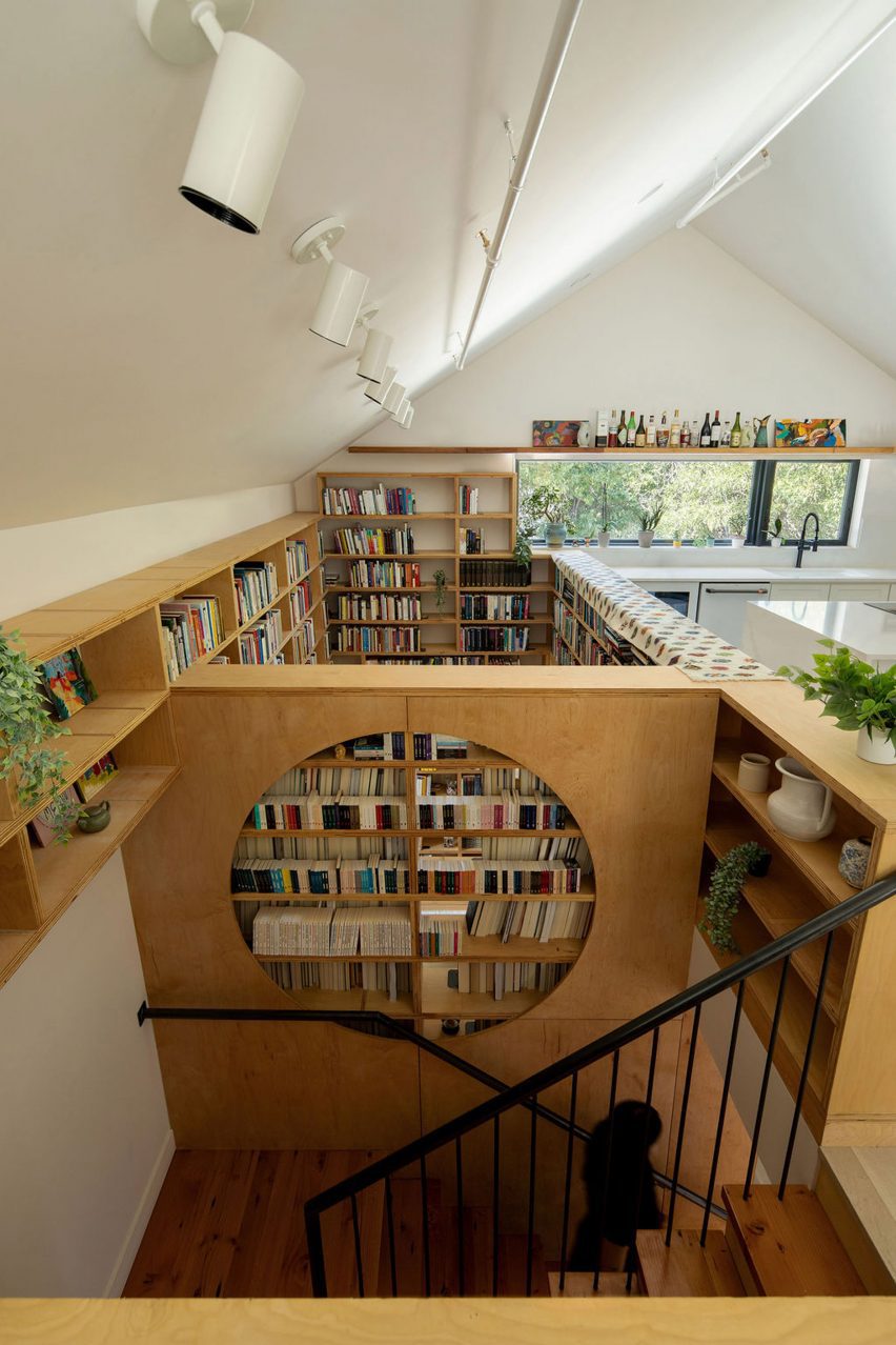 Gabled ceiling in Boulder house