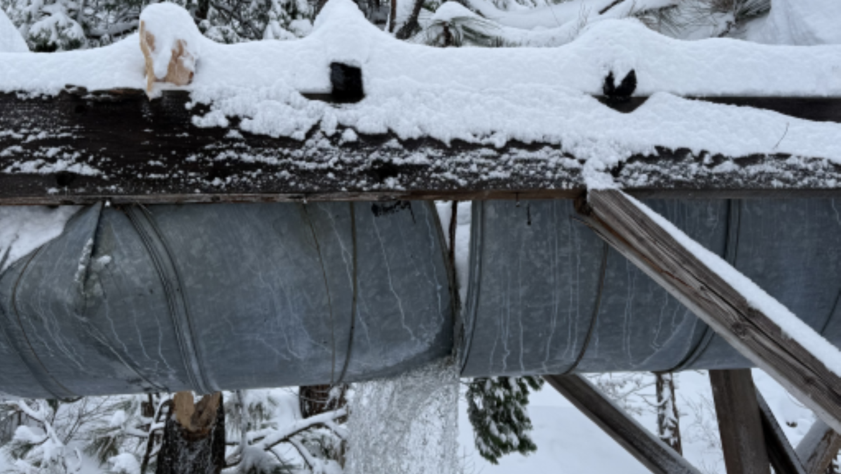 Winter storm breaks Tuolumne County water canal flumes