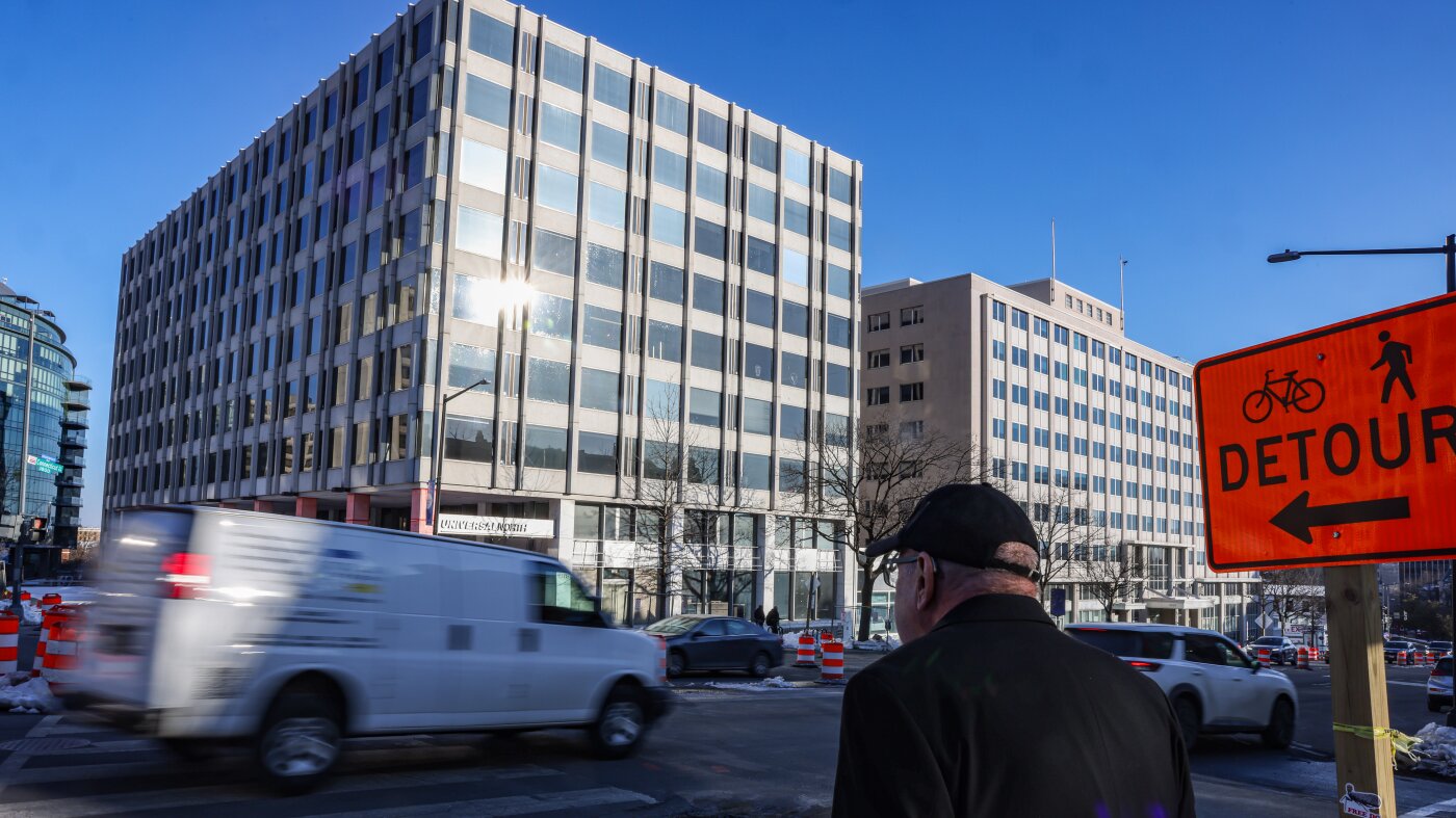 How empty offices are becoming homes : NPR