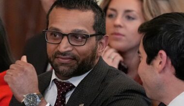 FBI director invites fresh scrutiny over travels with appearance at US men's hockey team celebration : NPR