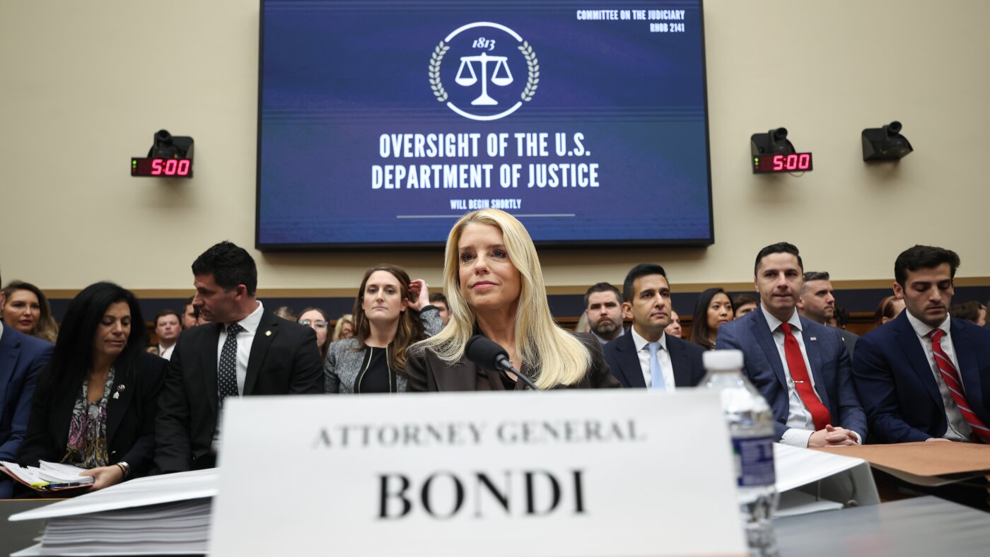 Pam Bondi testifies before House Judiciary Committee : NPR