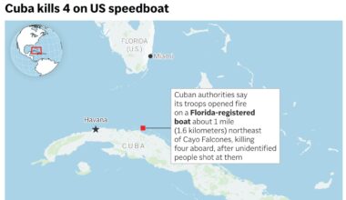 Cuba says boat from Florida opened fire on its soldiers, starting fight that killed 4 : NPR