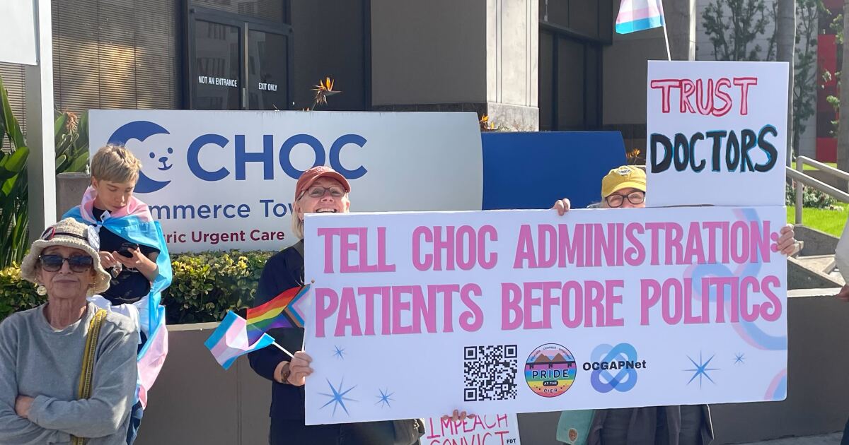 Advocates and families blast Children’s Hospital of OC’s decision to stop trans youth health care
