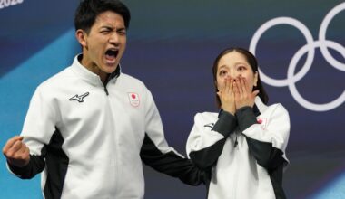 Miura and Kihara win Japan's first gold in pairs figure skating