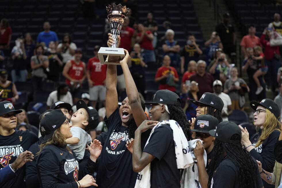 Missing Clark, Fever soar past Lynx 74-59 to win WNBA Commissioner's Cup