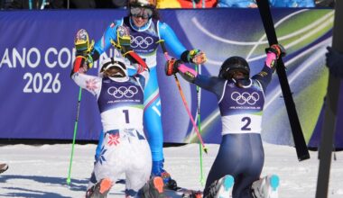 Brignone wins Olympic giant slalom for 2nd gold in 4 days, Shiffrin finishes 11th